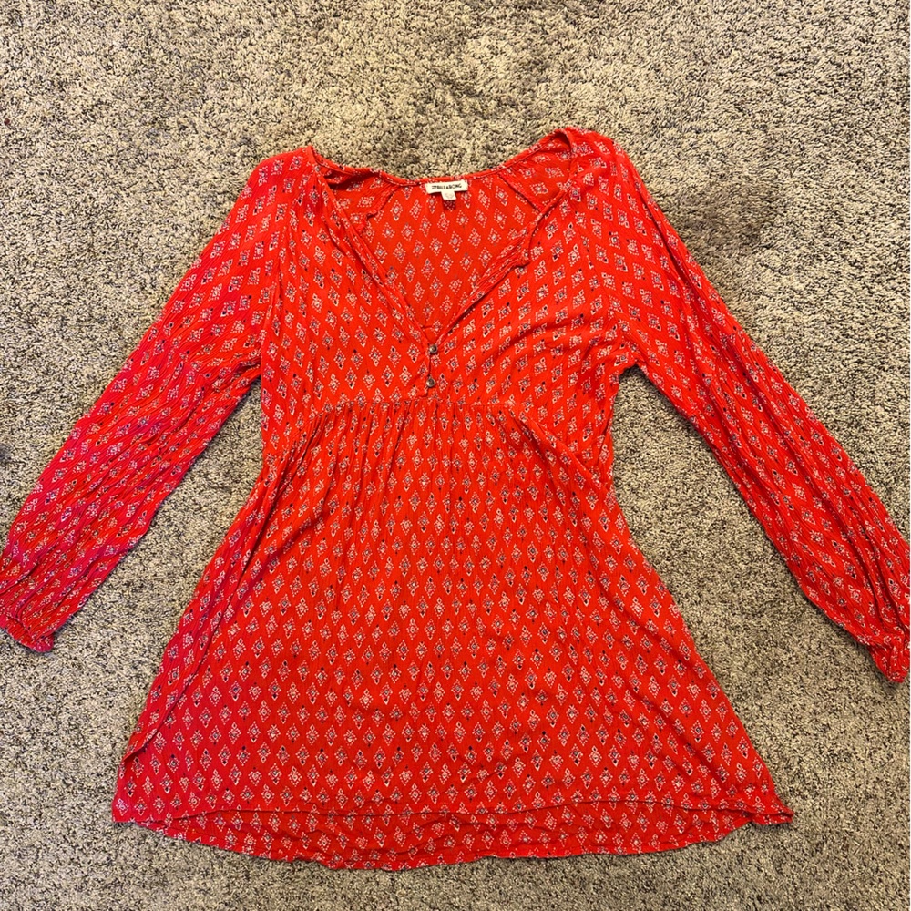 Billabong long sleeve dress